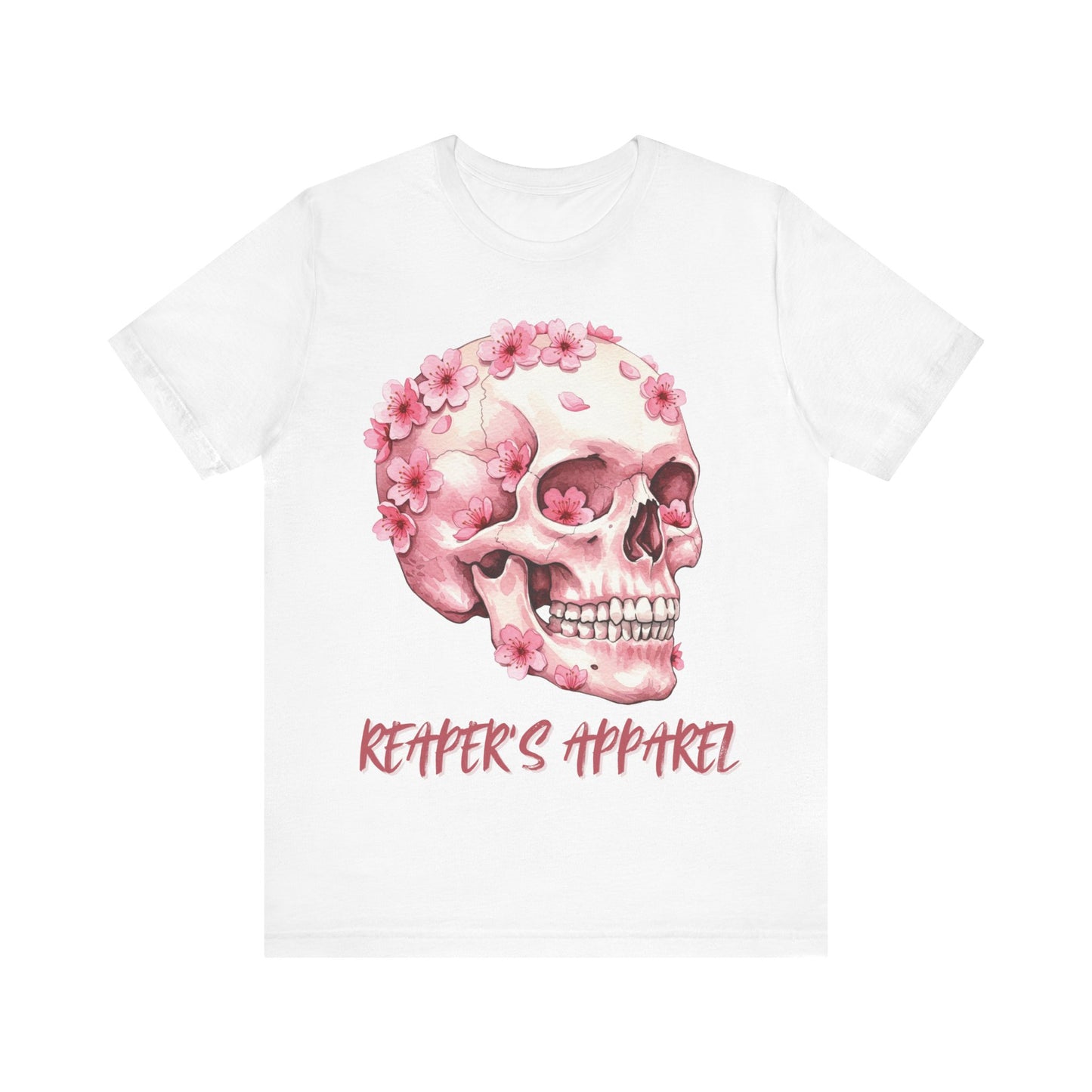 Pink Skull Flower Unisex Tee