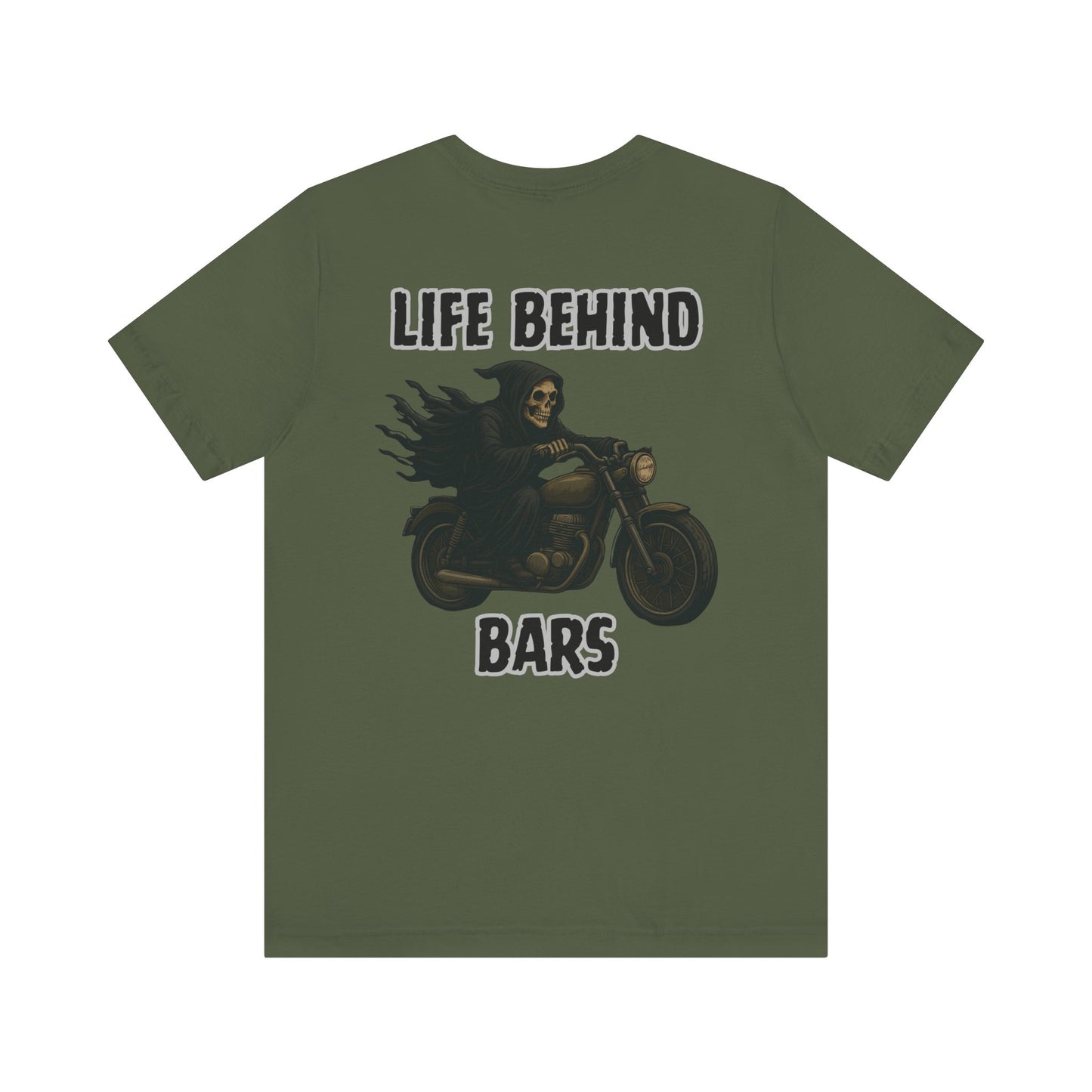Reaper Life Behind Bars Motorcycle Tee, Unisex