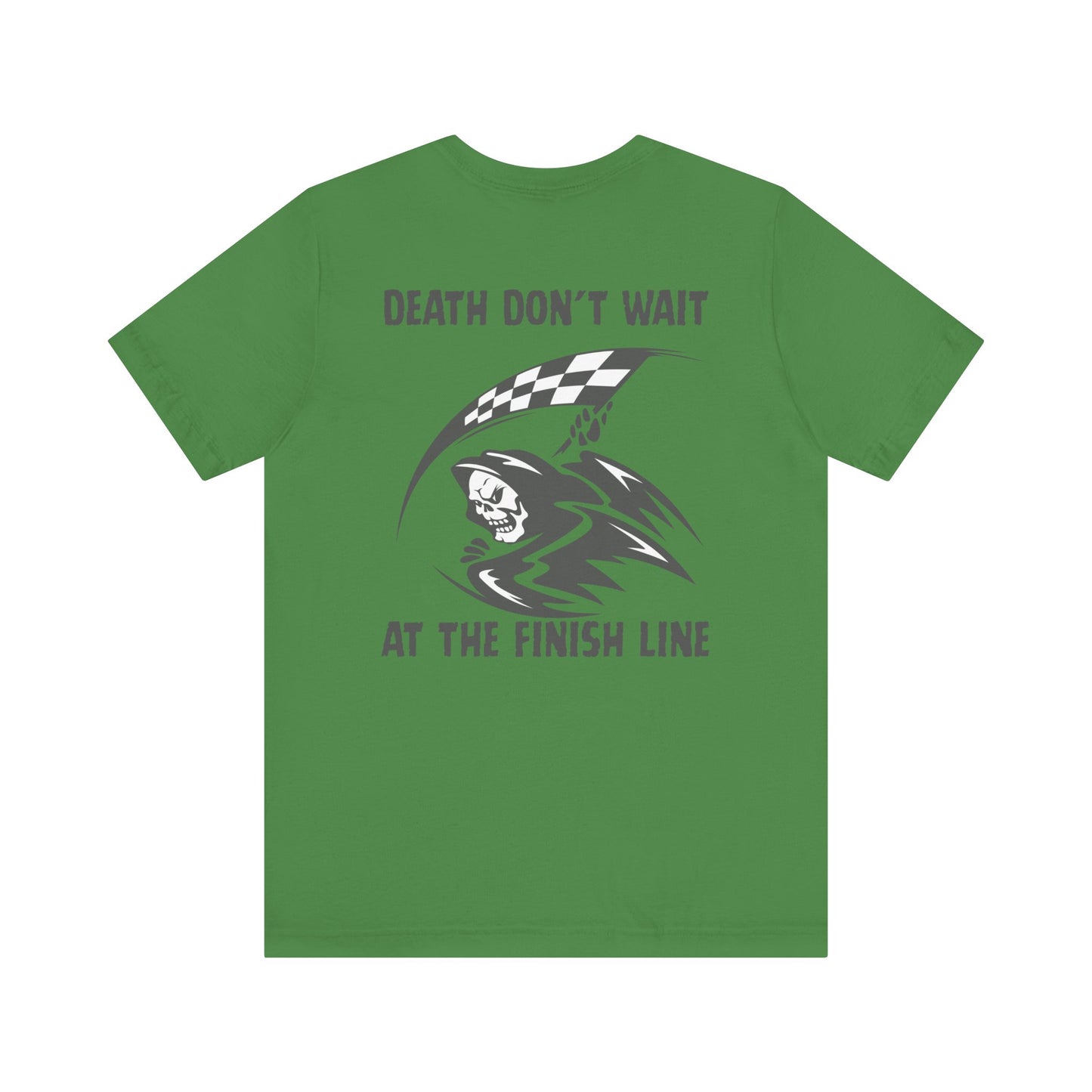 Edgy Racer Tee with Skull Graphic