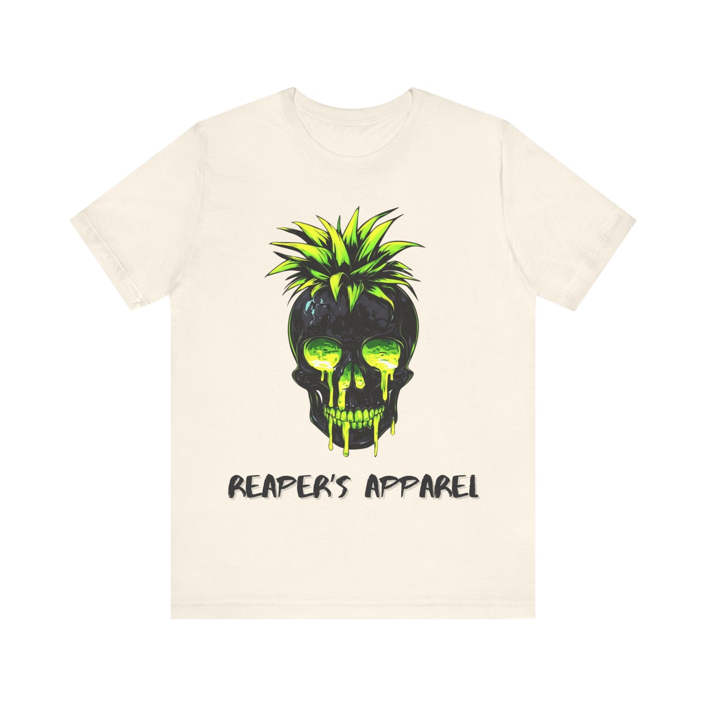 Edgy Neon Skull Graphic Tee