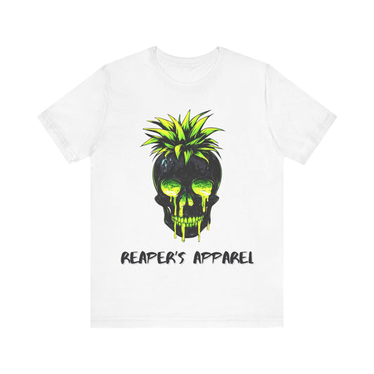 Edgy Neon Skull Graphic Tee