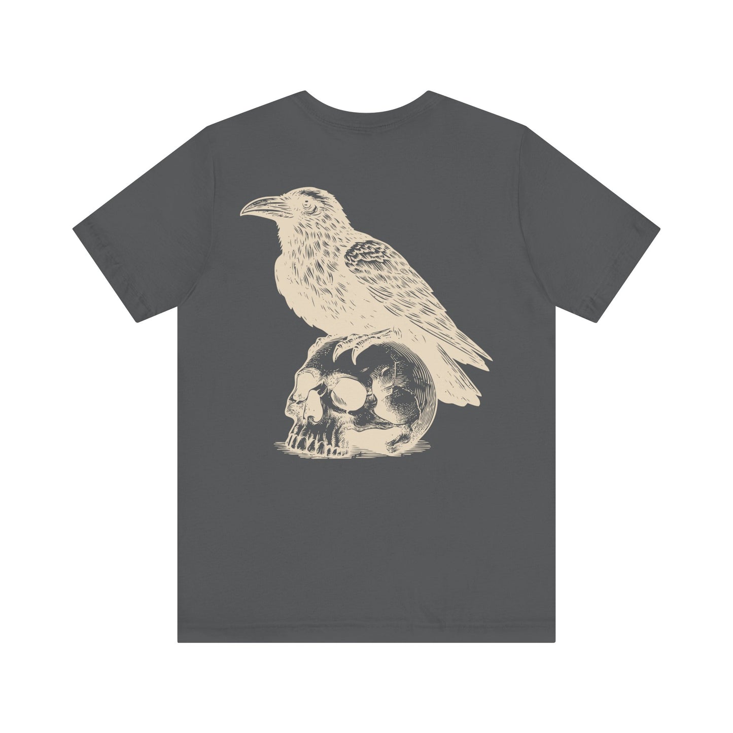 Reaper's Unisex Jersey Tee - Skull & Raven Graphic T-Shirt