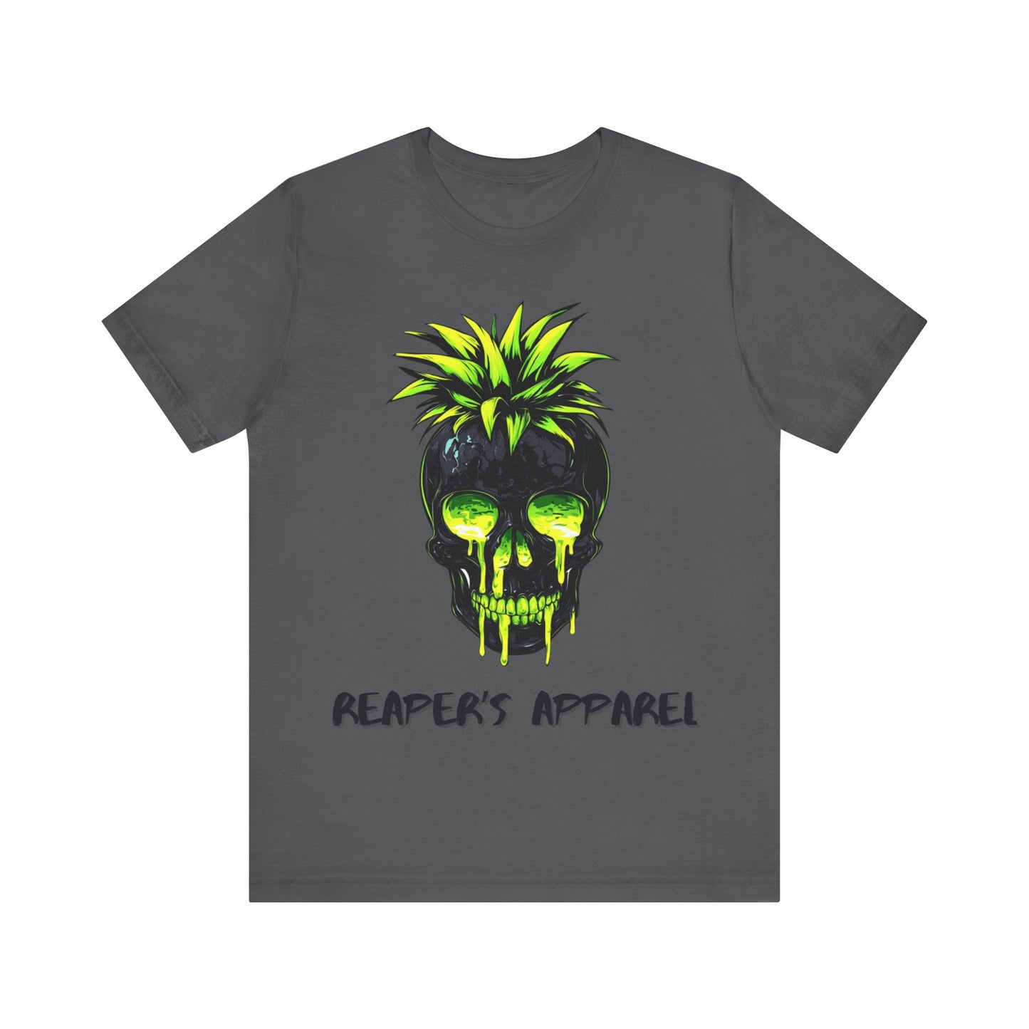 Edgy Neon Skull Graphic Tee