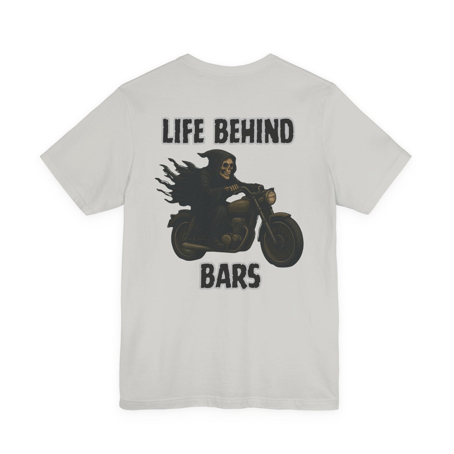Reaper Life Behind Bars Motorcycle Tee, Unisex
