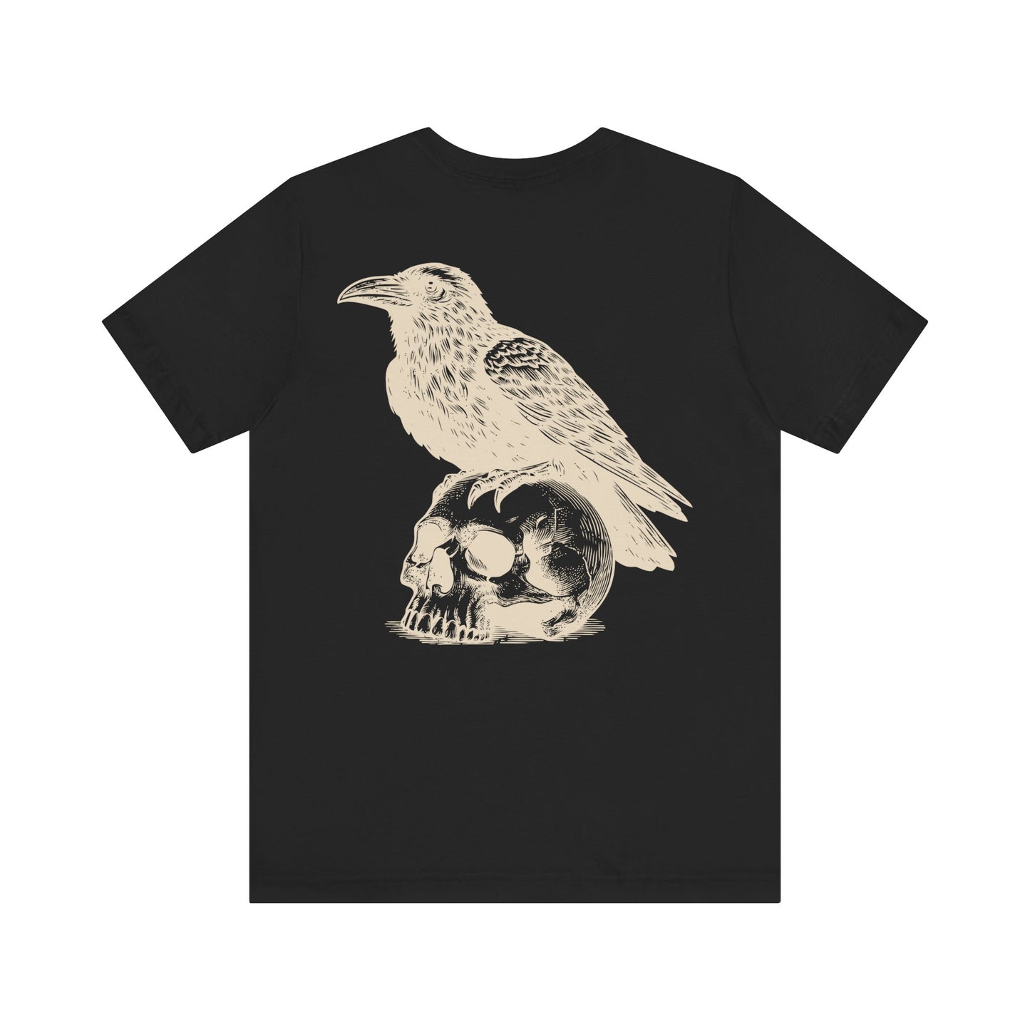 Reaper's Unisex Jersey Tee - Skull & Raven Graphic T-Shirt