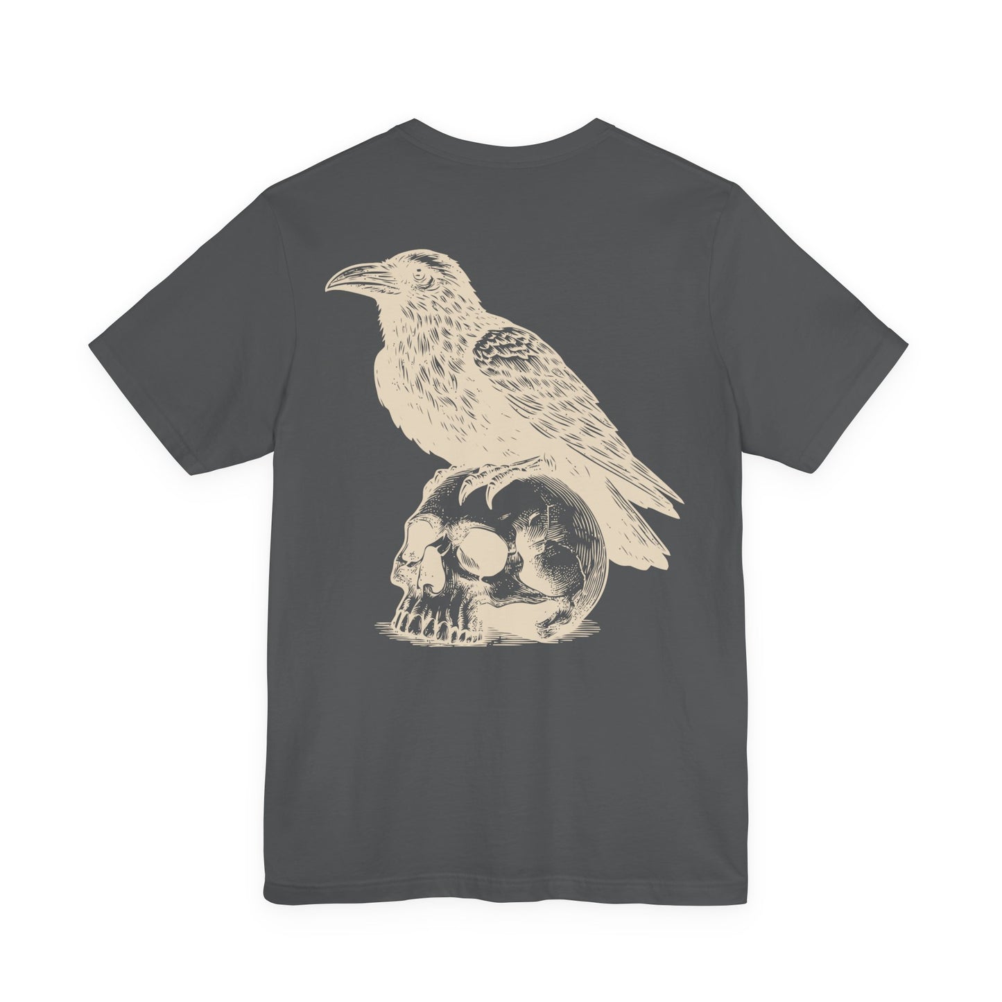 Reaper's Unisex Jersey Tee - Skull & Raven Graphic T-Shirt