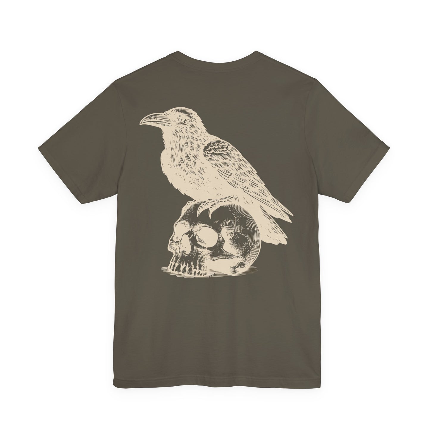 Reaper's Unisex Jersey Tee - Skull & Raven Graphic T-Shirt
