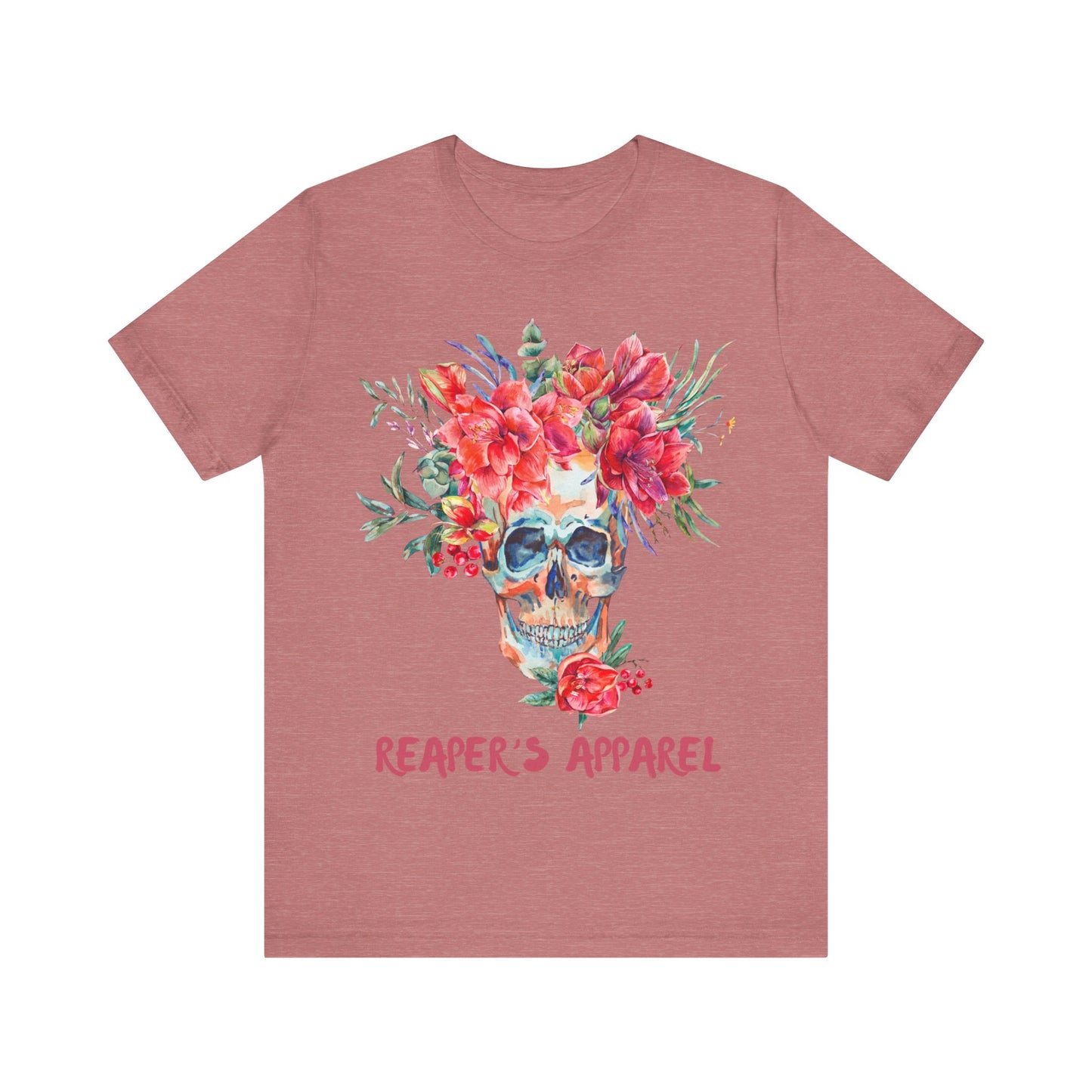 Floral Skull Tee - Short Sleeve Shirt
