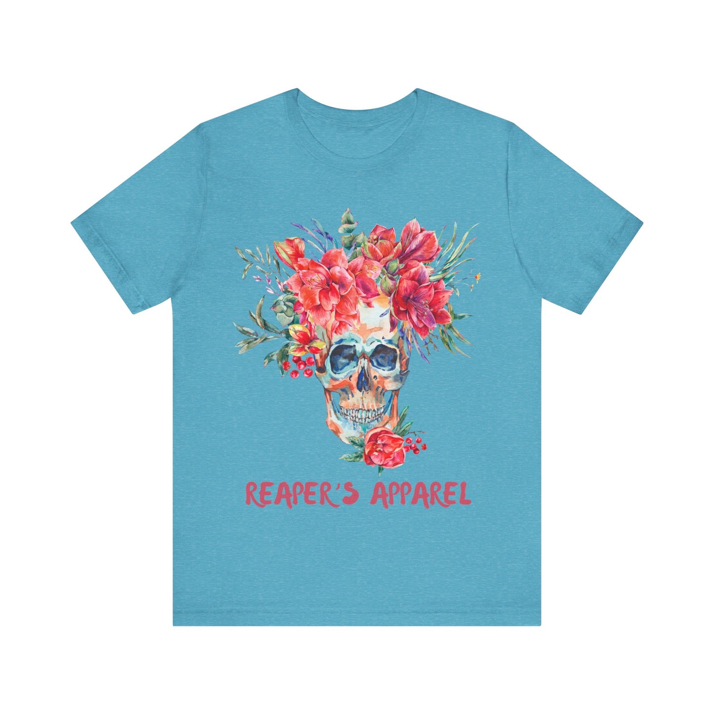 Floral Skull Tee - Short Sleeve Shirt