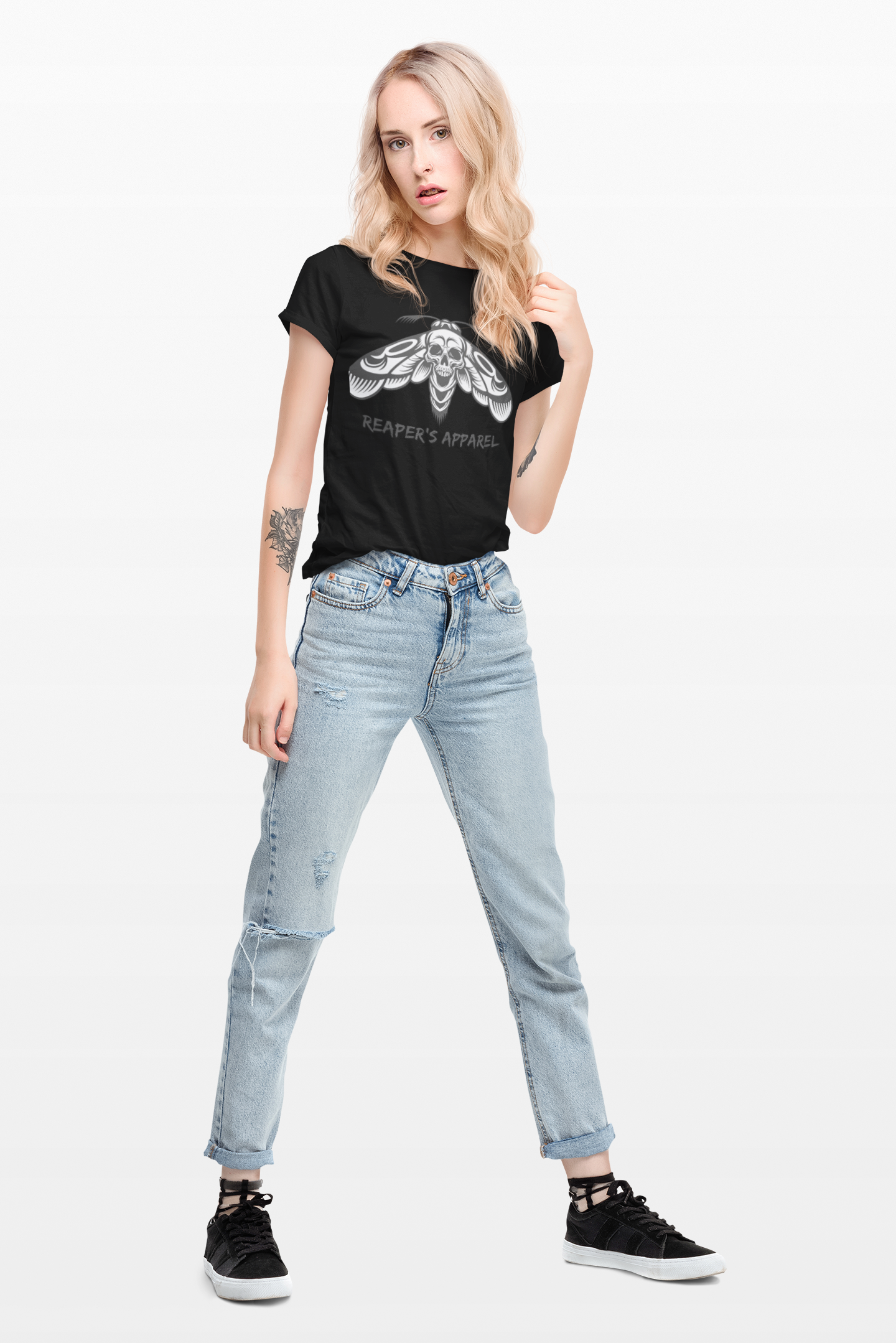 Gothic Moth Tee - Reaper's Apparel