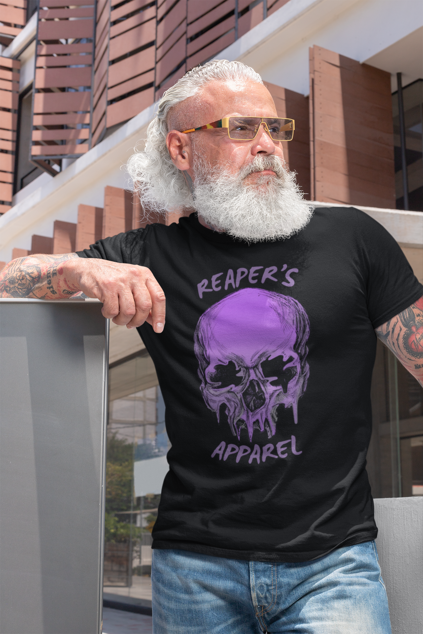 Purple Skull Graphic Tee - Unisex