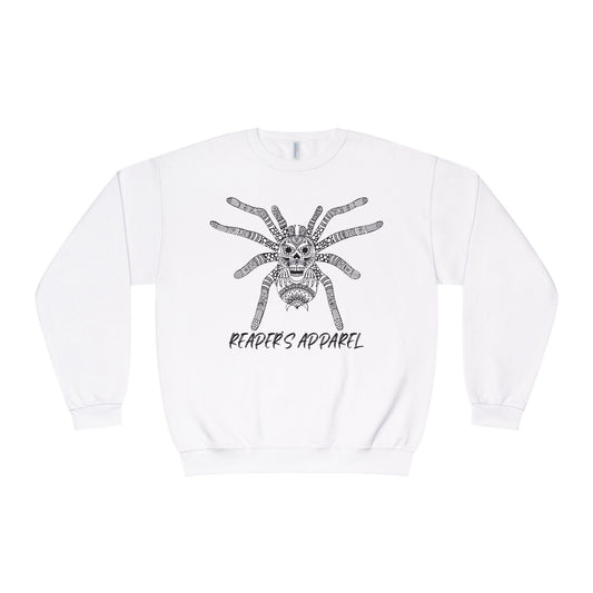 Spider Creepy Sweatshirt, Unisex Cozy Crewneck