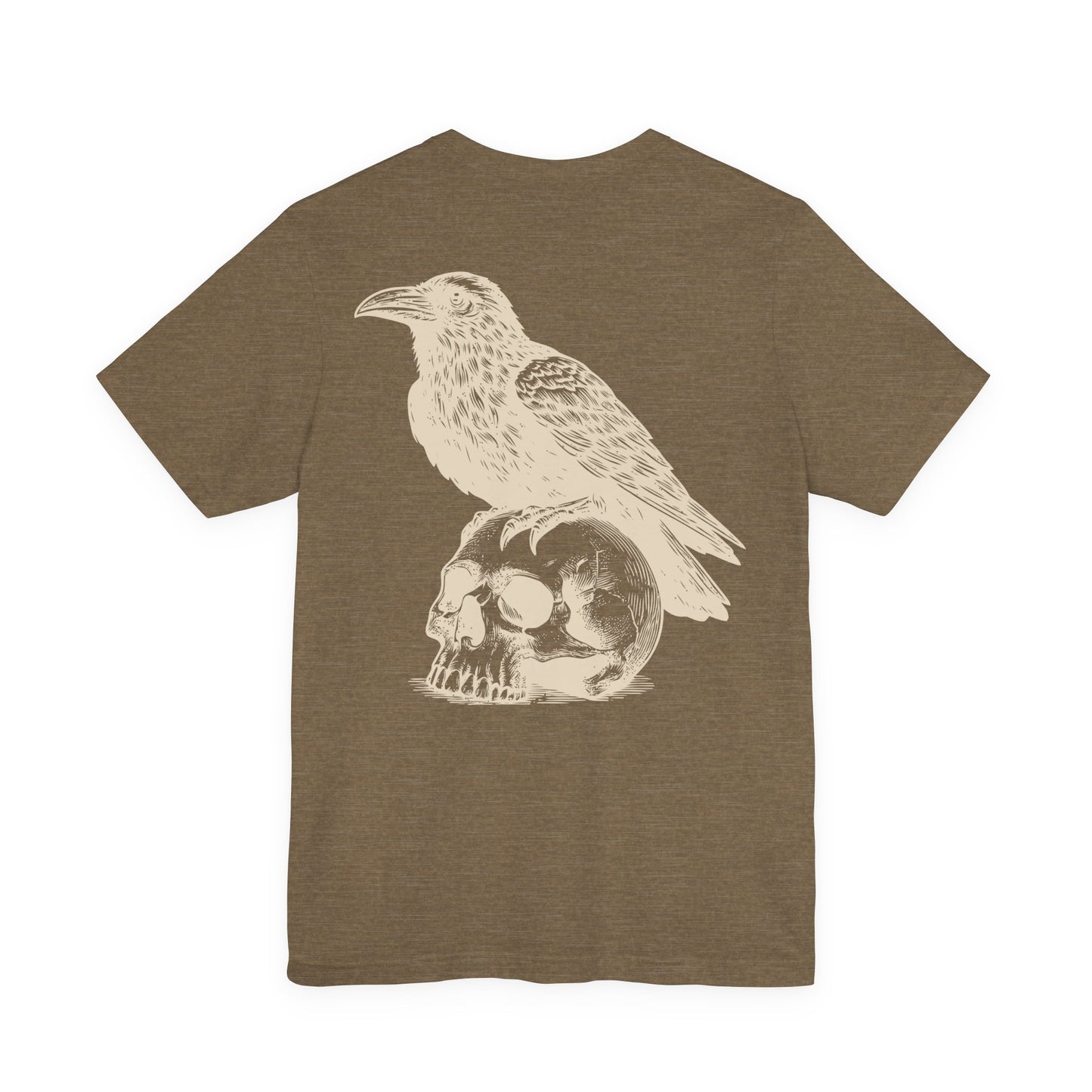 Reaper's Unisex Jersey Tee - Skull & Raven Graphic T-Shirt