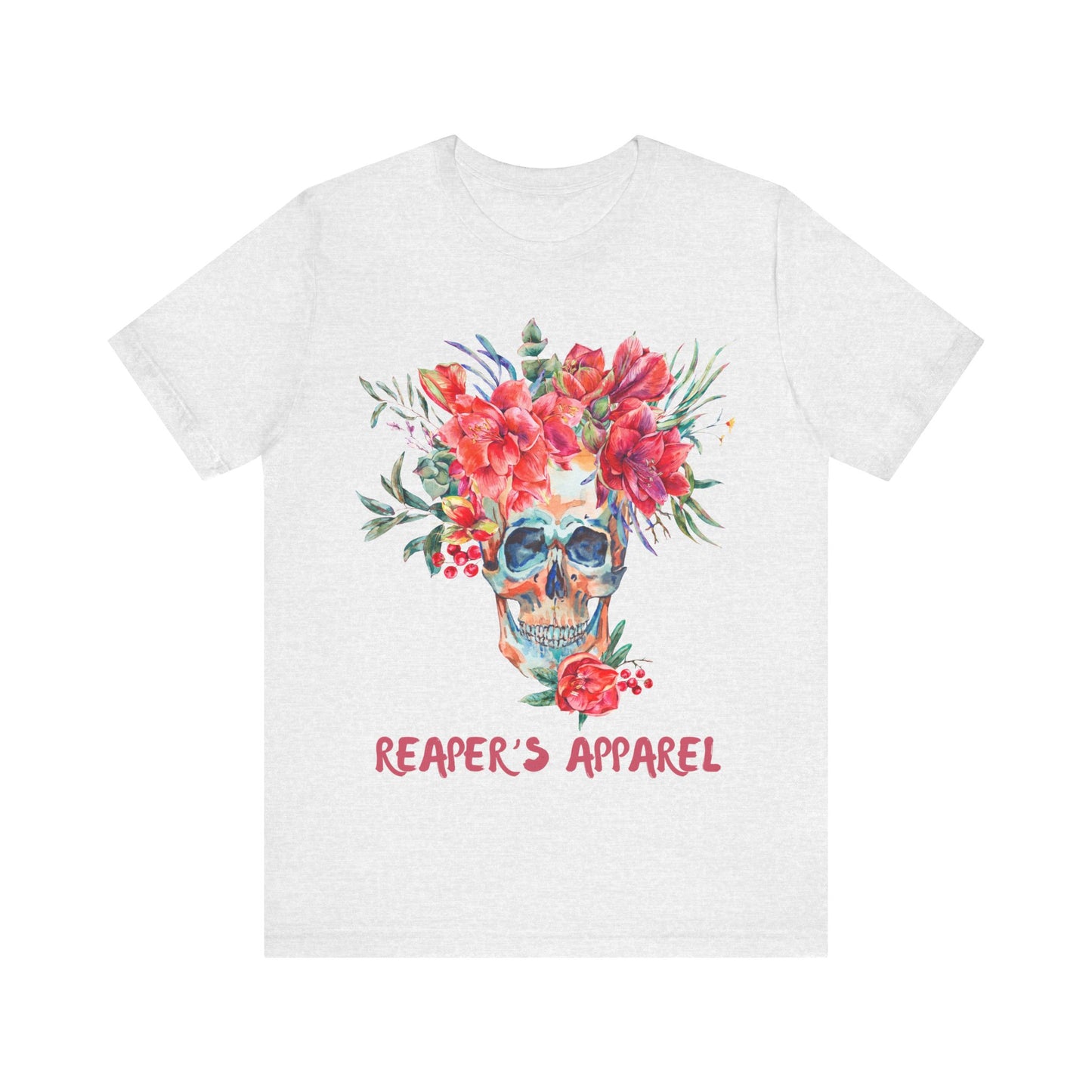 Floral Skull Tee - Short Sleeve Shirt