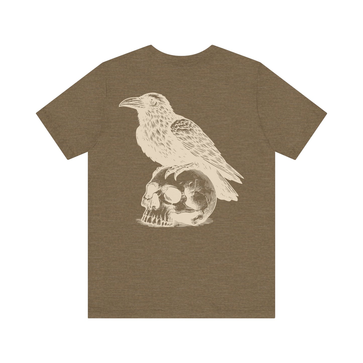 Reaper's Unisex Jersey Tee - Skull & Raven Graphic T-Shirt