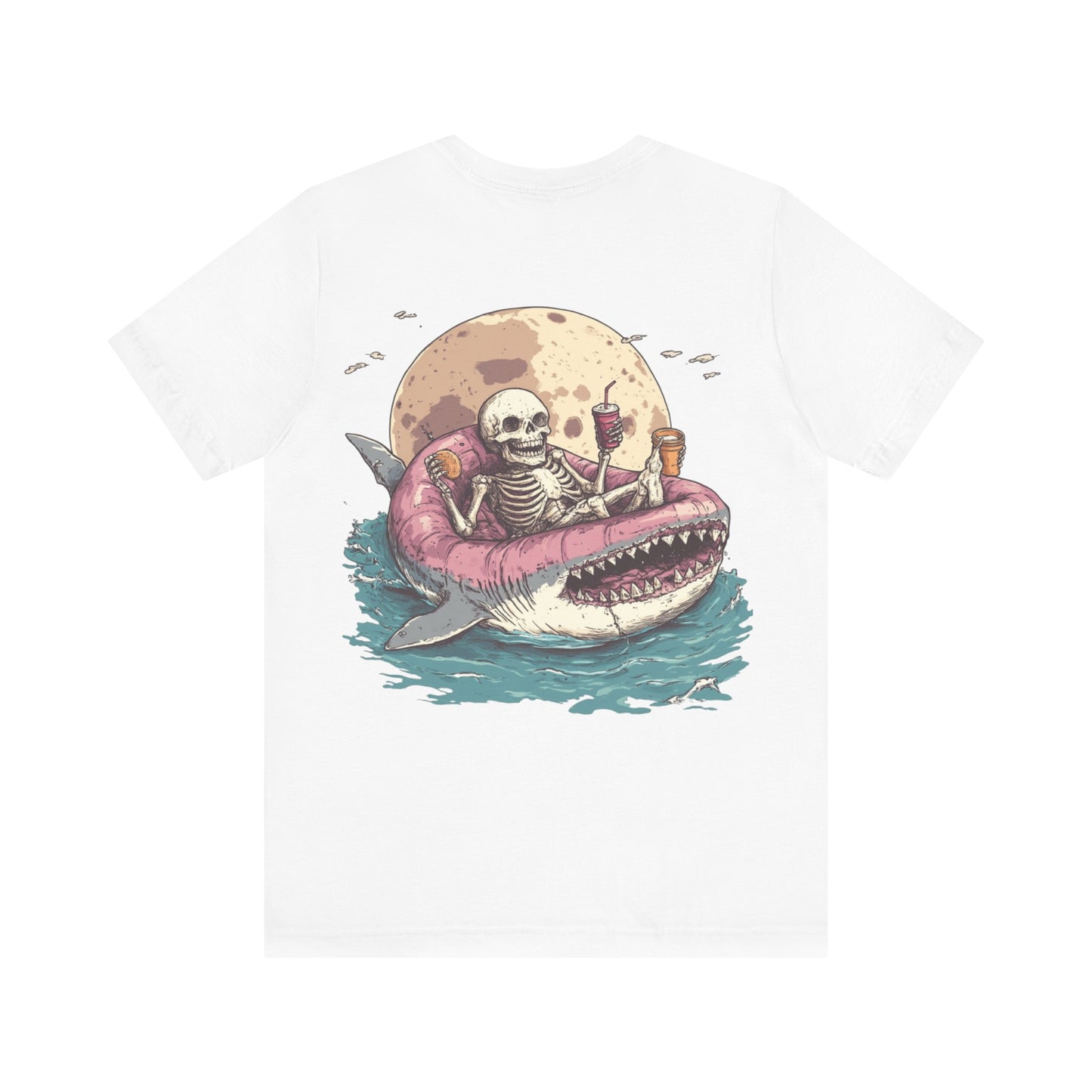 Skeleton Shark Summer Tee, Unisex Shirt