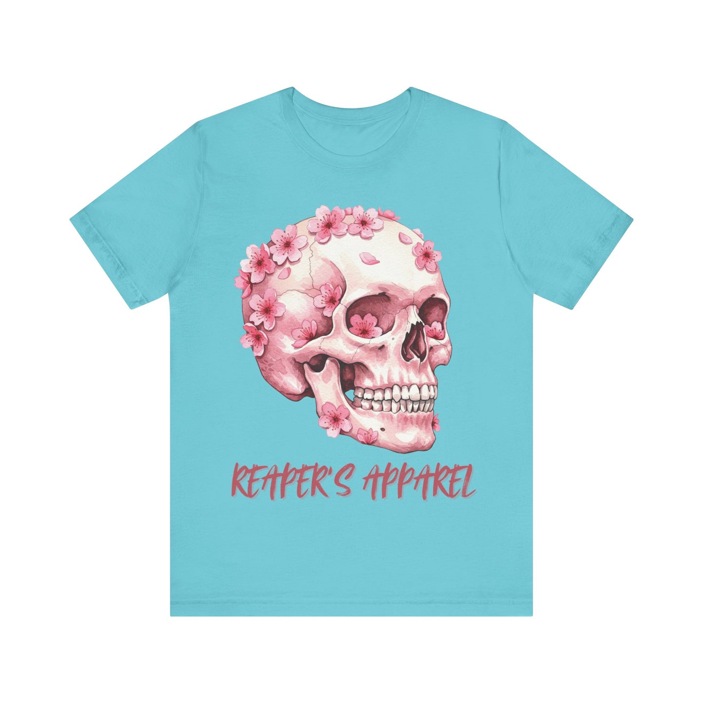 Pink Skull Flower Unisex Tee
