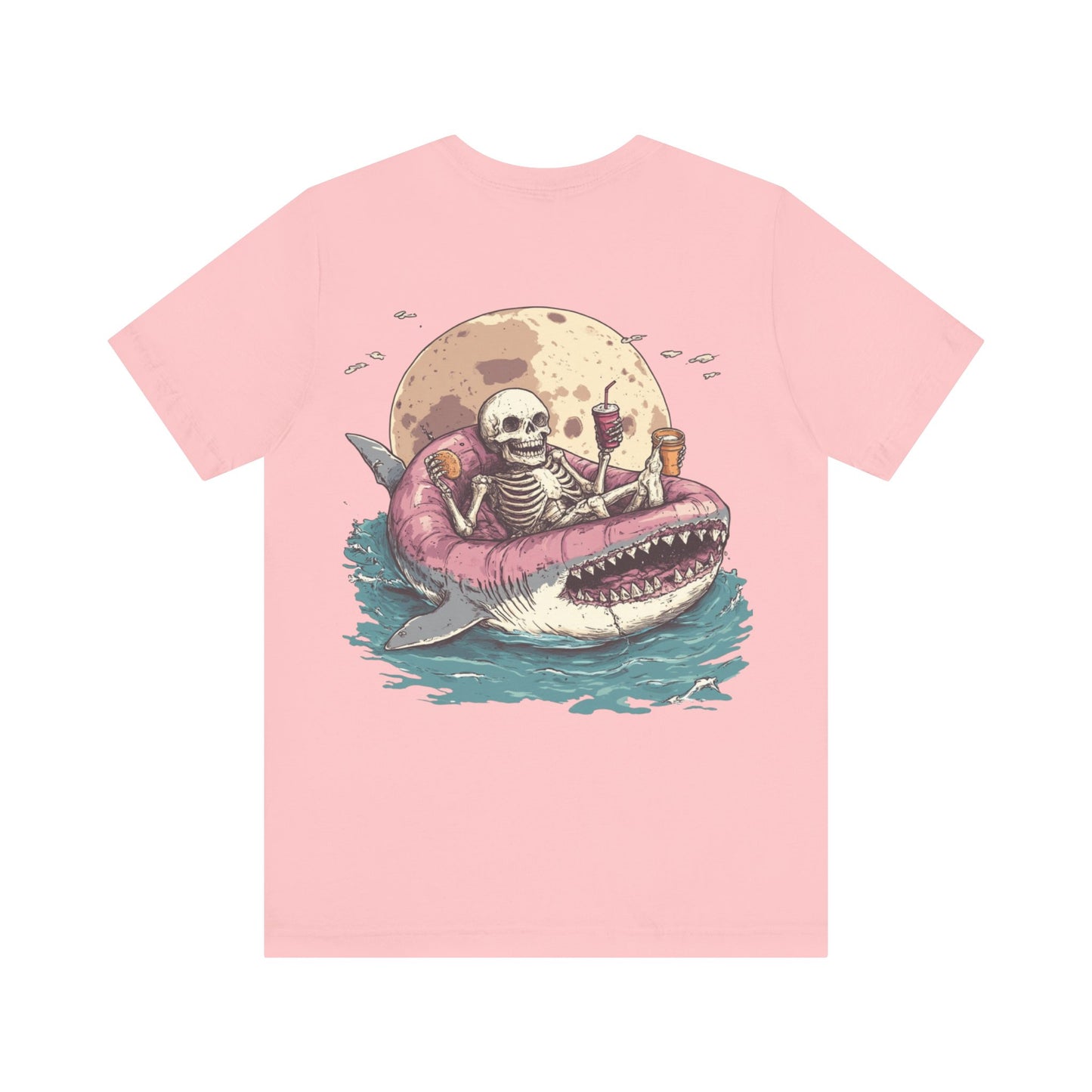Skeleton Shark Summer Tee, Unisex Shirt