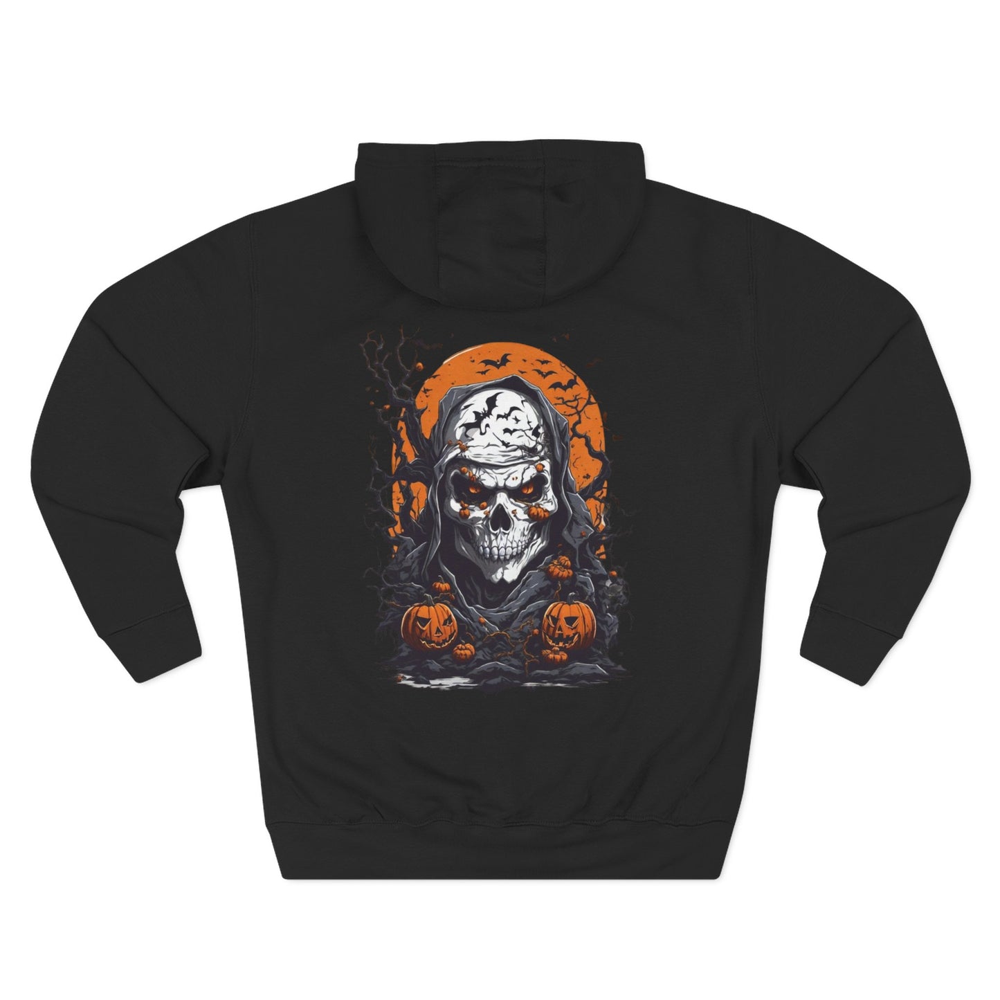 Gothic Skull Hoodie | Halloween Fleece Pullover