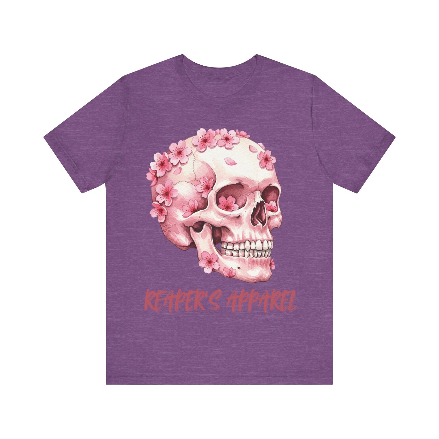 Pink Skull Flower Unisex Tee