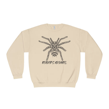 Spider Creepy Sweatshirt, Unisex Cozy Crewneck