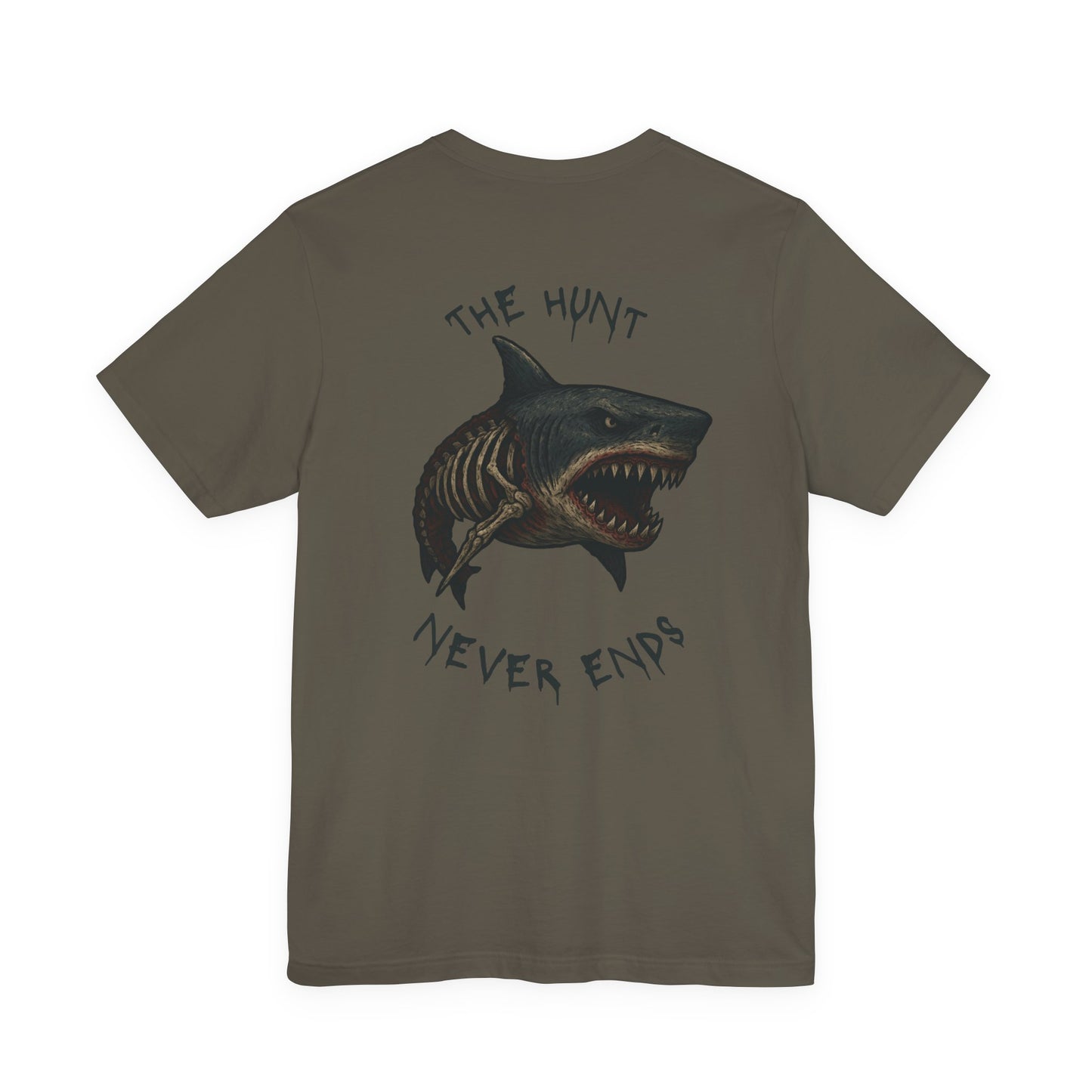 Fierce Skeleton Shark Graphic Tee, Unisex