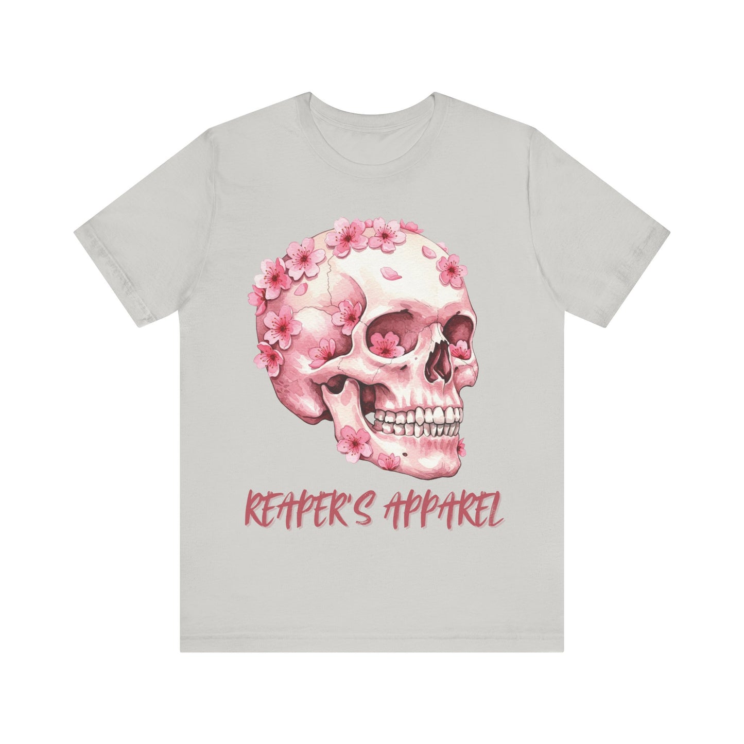 Pink Skull Flower Unisex Tee