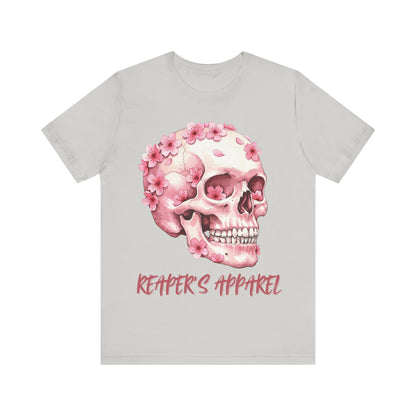 Pink Skull Flower Unisex Tee