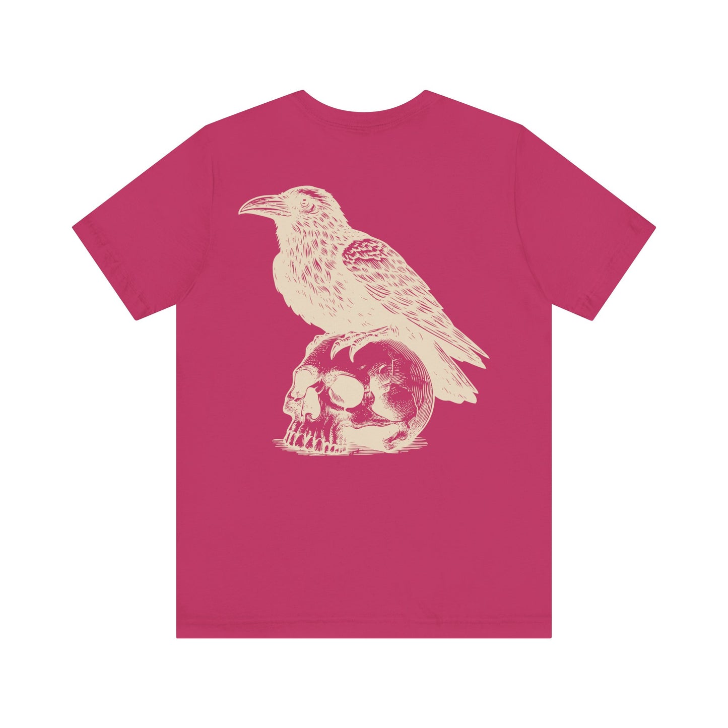 Reaper's Unisex Jersey Tee - Skull & Raven Graphic T-Shirt
