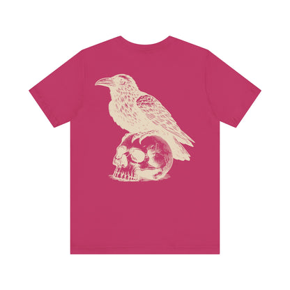 Reaper's Unisex Jersey Tee - Skull & Raven Graphic T-Shirt