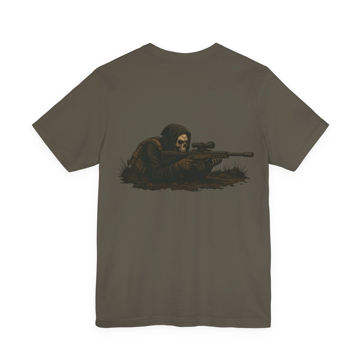 Tactical Sniper Reaper Design, Graphic Tee, Unisex