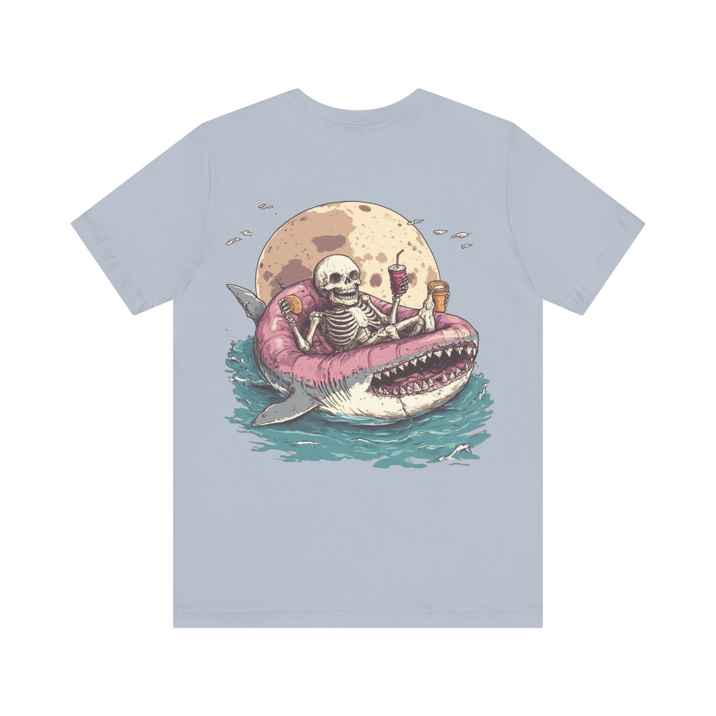 Skeleton Shark Summer Tee, Unisex Shirt