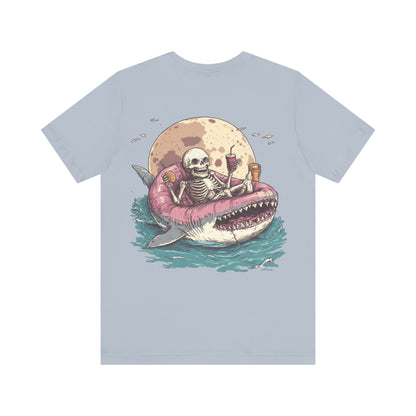 Skeleton Shark Summer Tee, Unisex Shirt
