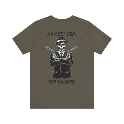 Reaper-Themed Unisex Tee: No Rest for the Wicked