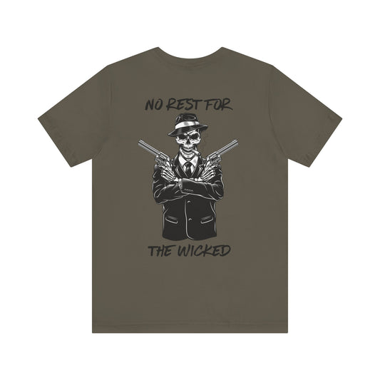 Reaper-Themed Unisex Tee: No Rest for the Wicked