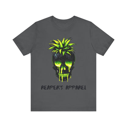 Edgy Neon Skull Graphic Tee