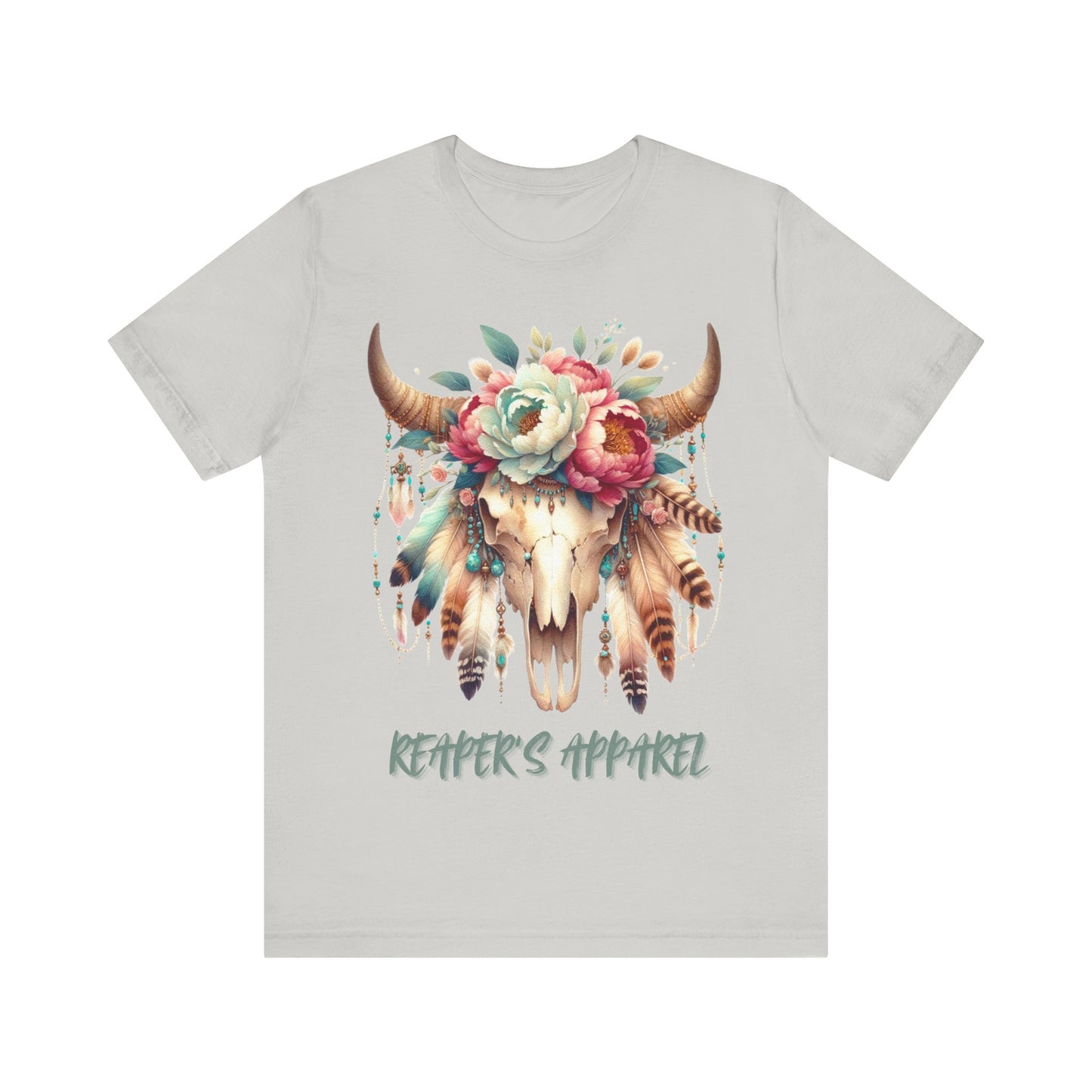 Boho Floral Skull, Vintage Graphic Shirt