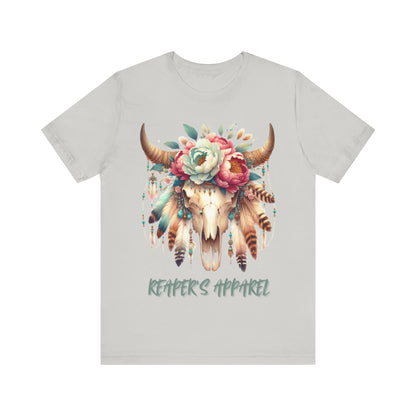 Boho Floral Skull, Vintage Graphic Shirt