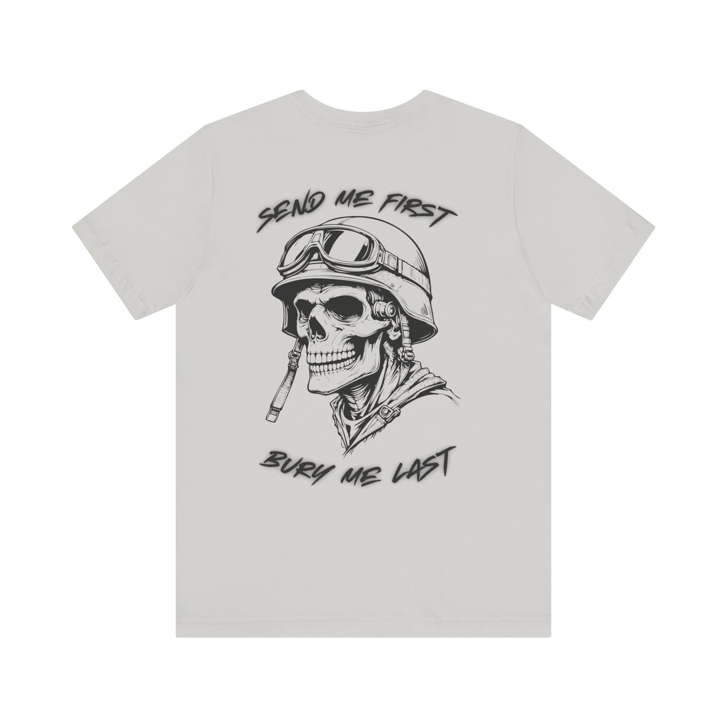 Military Skull Print Unisex Tee