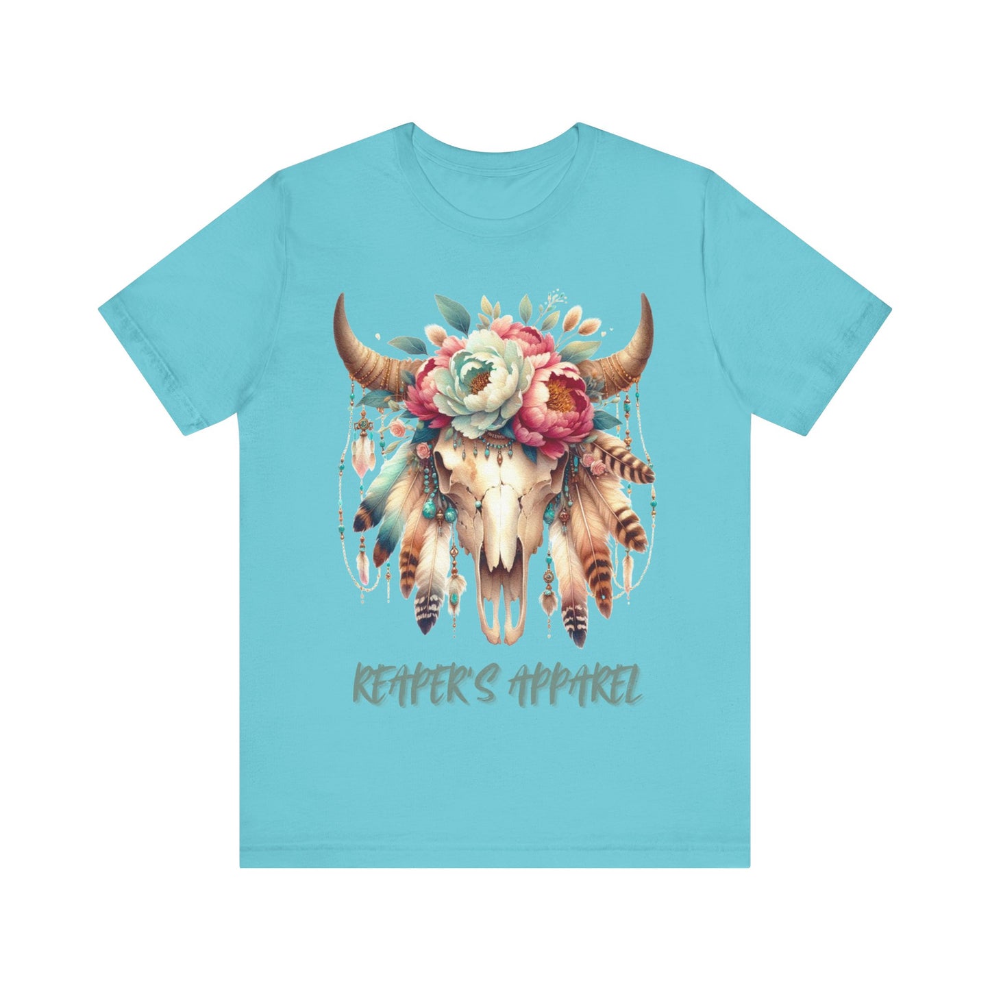 Boho Floral Skull, Vintage Graphic Shirt