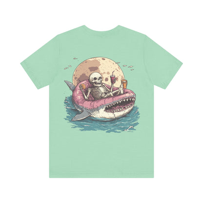 Skeleton Shark Summer Tee, Unisex Shirt