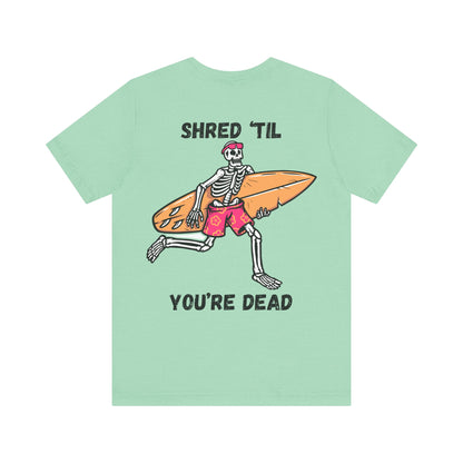 Surfing Skeleton Tee | Fun Unisex