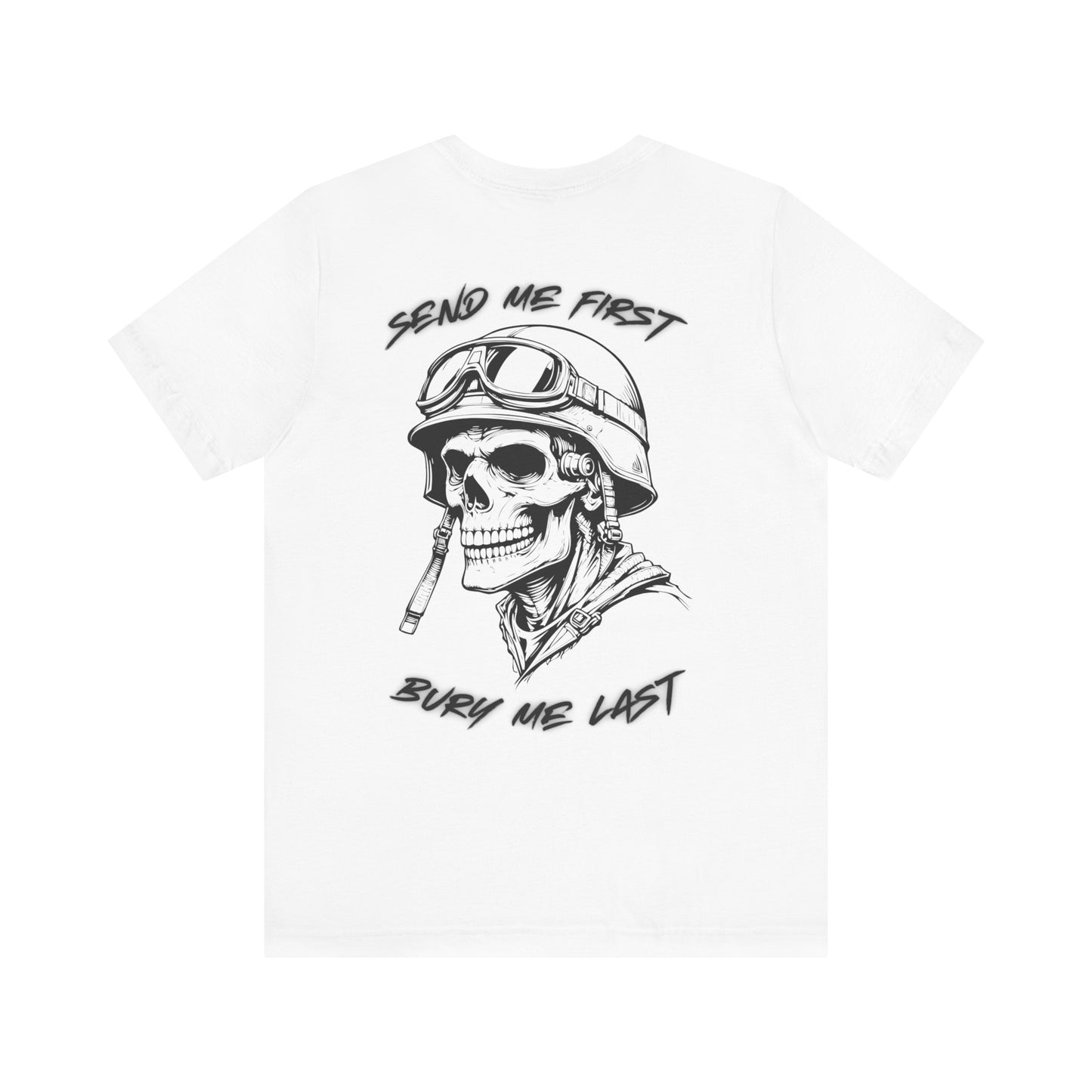 Military Skull Print Unisex Tee