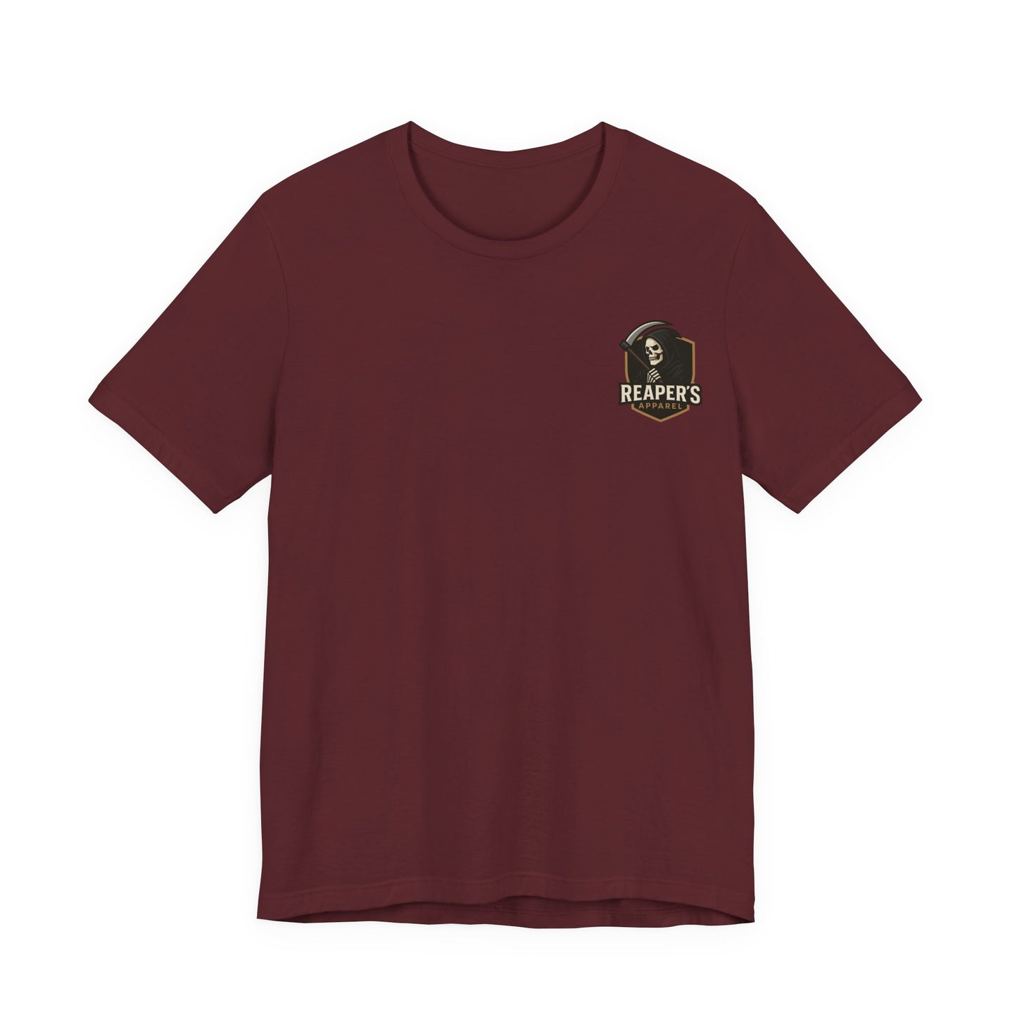 Reaper's Unisex Jersey Tee - Skull & Raven Graphic T-Shirt
