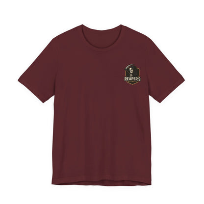 Reaper's Unisex Jersey Tee - Skull & Raven Graphic T-Shirt