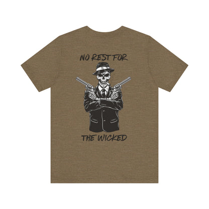 Reaper-Themed Unisex Tee: No Rest for the Wicked