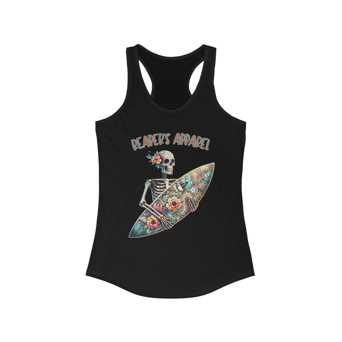Surfing Skeleton Tank Top, Beachwear