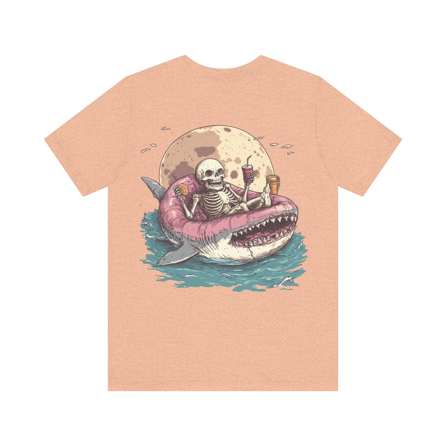 Skeleton Shark Summer Tee, Unisex Shirt