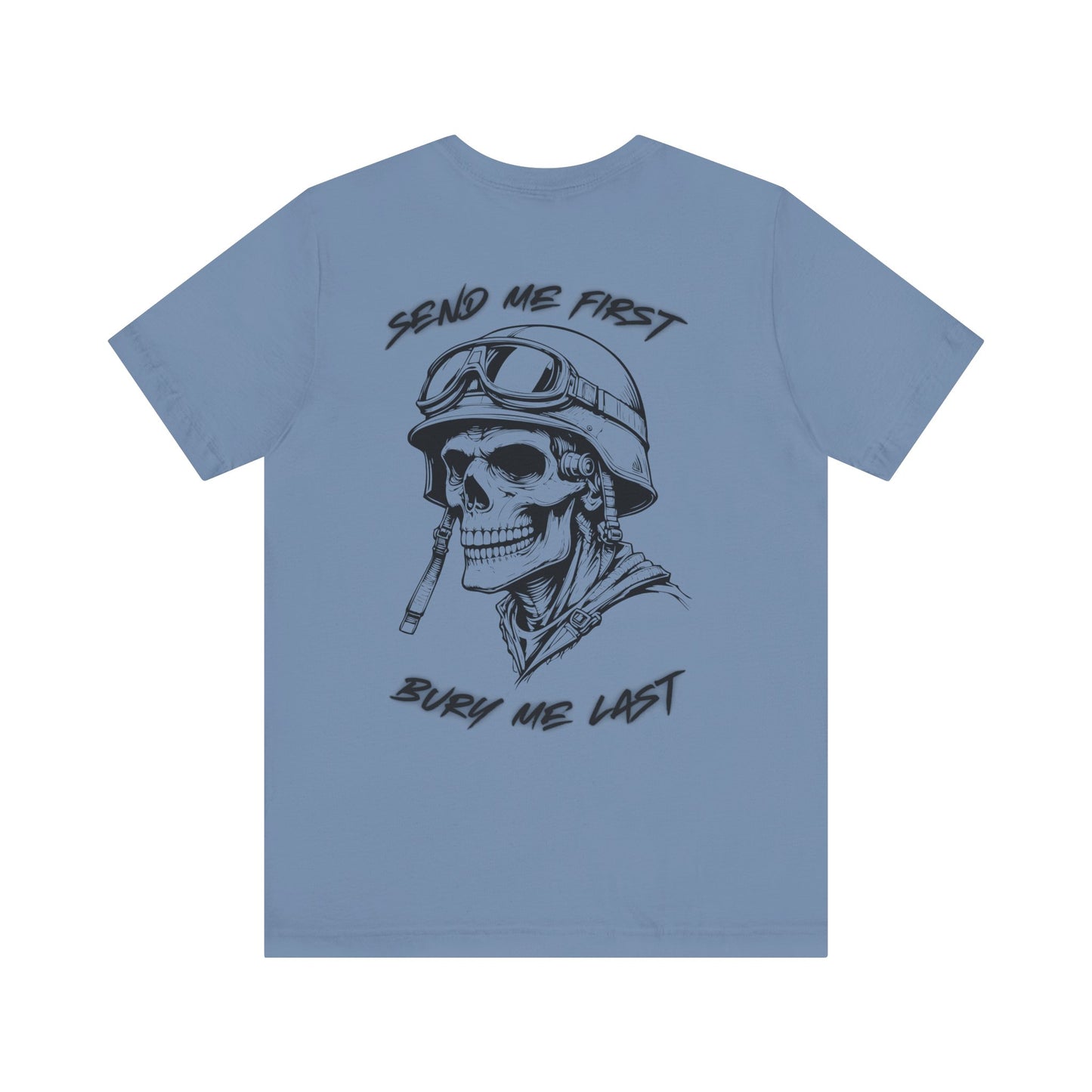 Military Skull Print Unisex Tee