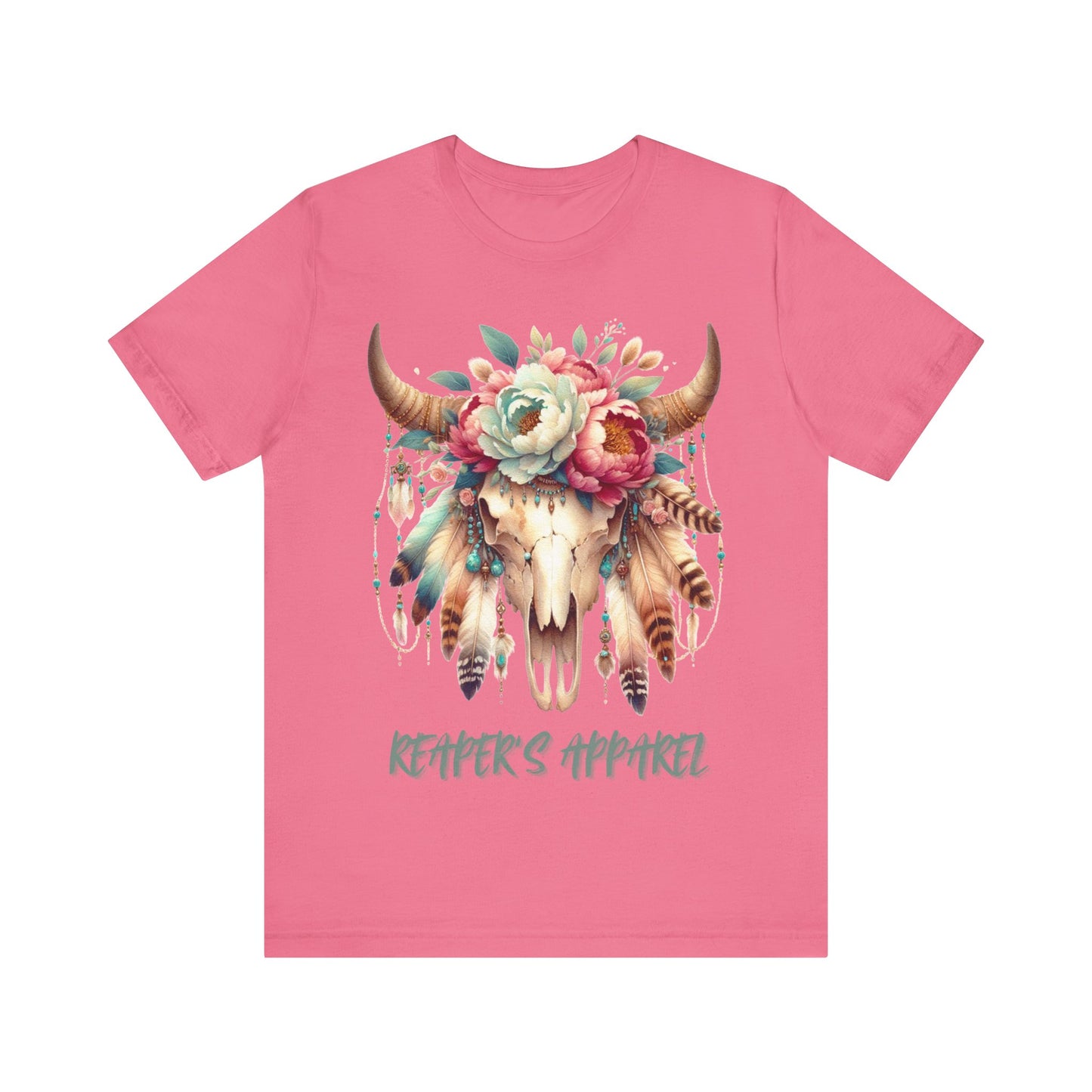 Boho Floral Skull, Vintage Graphic Shirt